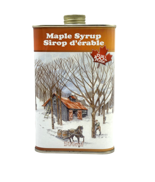 P.A. Beaudry<br>Sirop d'érable ambré, goût riche <br>Bidon de métal de 500 ml