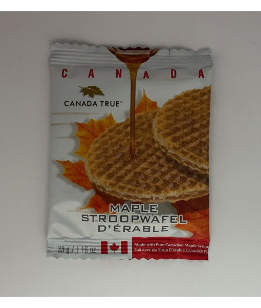 Canada True<br>Stroopwafel d'érable<br>33 g / 1.16 oz