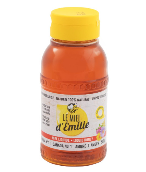 Le miel d'Émilie<br>Miel liquide<br> 500 g