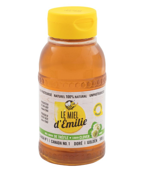 Le miel d'Émilie<br>Miel de trèfle<br>500 g