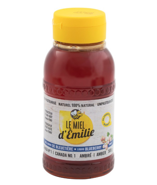 Le miel d'Émilie<br>Miel de bleuet<br>500 g