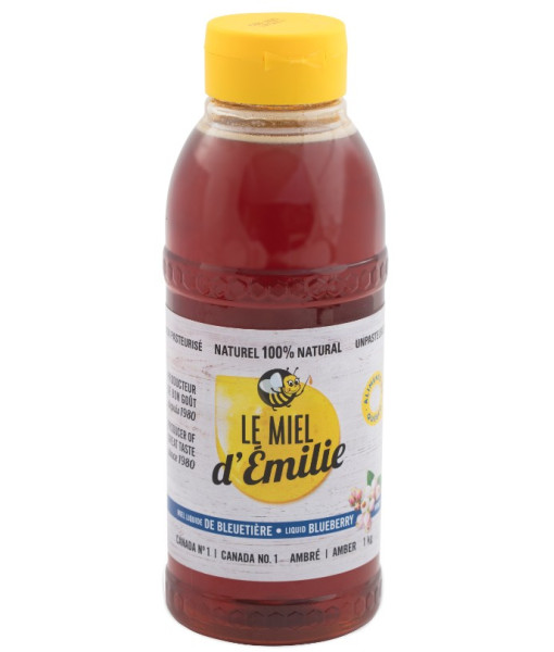 Le miel d'Émilie<br>Miel de bleuet<br> 1 kg