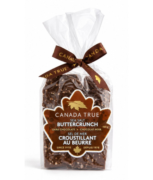 Canada True<br>Sel de Mer Croustillant au Beurre Chocolat Noir<br>100 g