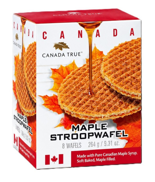 Canada True<br>Stroopwafel D'Érable - 8 pieces<br>264 g / 9.31 oz.
