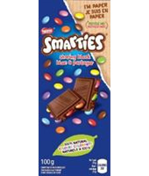 Nestlé<br>Smarties Milk Tablet 100g