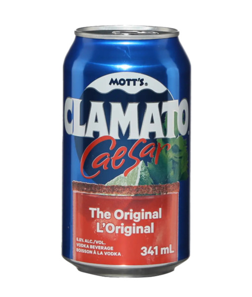 Mott's Clamato Caesar Original<br>Cooler au spiritueux   |   6 x 341 ml   |   Canada