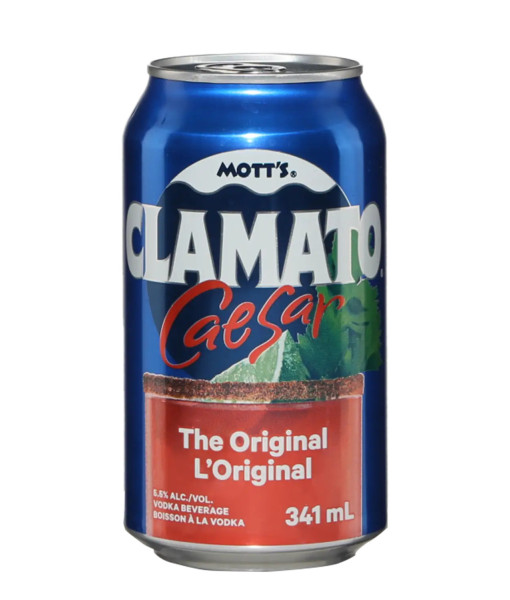 Mott's Clamato Caesar Saveurs Assorties<br>Cooler au spiritueux | 12 x 341 ml | Canada, Ontario