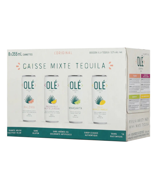 Olé Caisse Mixte Tequila<br>Cooler au spiritueux   |   8 x 355 ml   |   Canada,  Ontario
