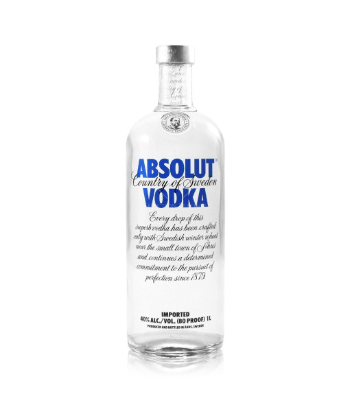 Absolut<br>Vodka | 1 L | Suède