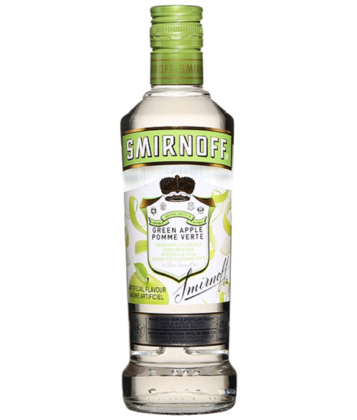 Smirnoff Green Apple<br>Vodka aromatisée (pomme)   |   375 ml   |   États-Unis  Connecticut