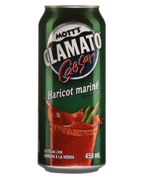 Mott's Clamato Caesar Haricot Mariné<br>Cooler au spiritueux | 458 ml | États-Unis