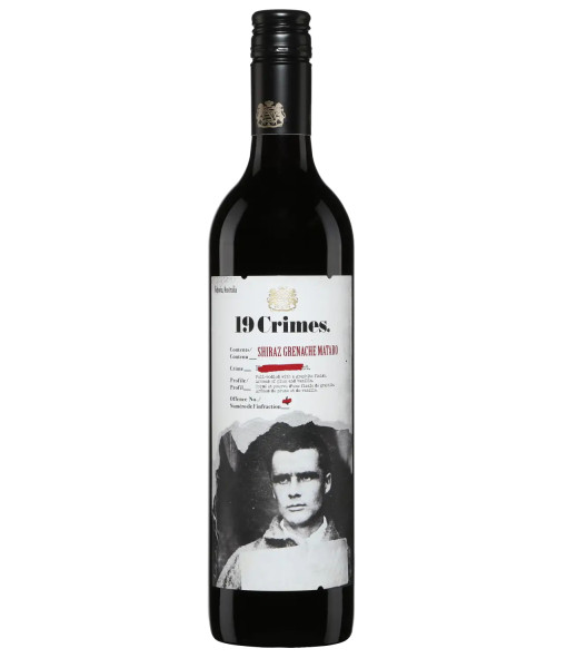 19 Crimes Shiraz/Grenache/Mataro<br> Vin rouge| 750ml | Australie