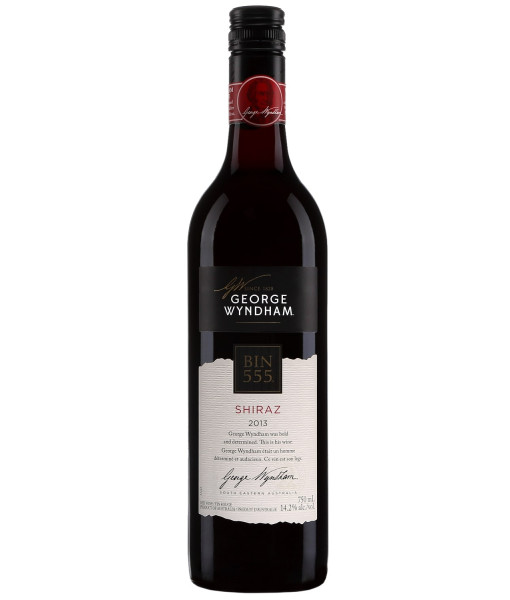 Wyndham Estate Bin 555 Shiraz<br> Vin rouge| 750ml | Australie