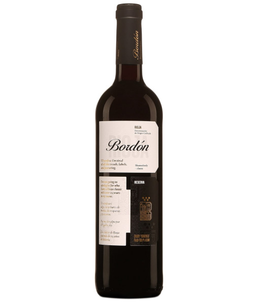 Bordon Rioja Reserva <br> Vin rouge| 750ml | Espagne