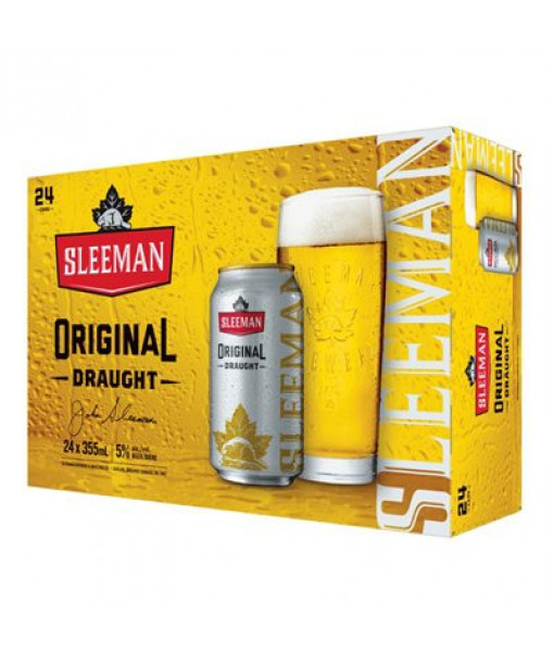 Sleeman Draught<br> 24 x 355 ml <br> Canettes