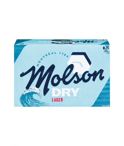 Molson Dry<br> 24 x 355 ml <br> Canettes