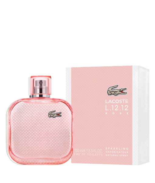 Lacoste<br>L.12.12 Rose Sparkling<br>Eau de Toilette<br>100 ml / 3.3 fl. oz. Lacoste<br>L.12.12 Rose Sparkling<br>Eau de Toilette<br>100 ml / 3.3 fl. oz.
