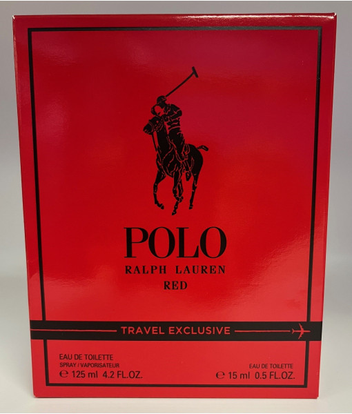 Ralph Lauren<br>Polo Red Travel Exclusive<br>Eau de Toilet<br>125ml / 4.2 fl. oz + 15ml /