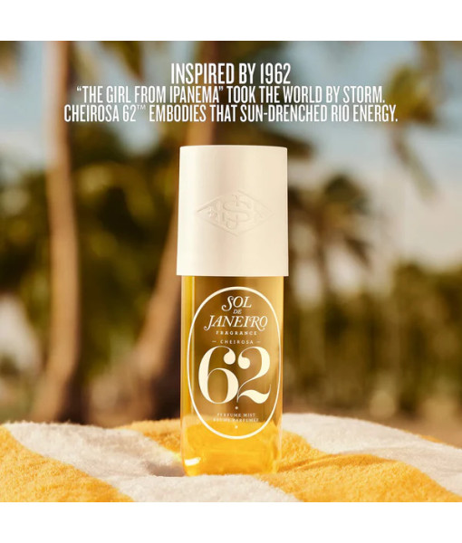 Sol de Janeiro<br>Cheirosa 62<br>Brume Parfumée<br>240 ml / 8.1 fl. oz. Sol de Janeiro<br>Cheirosa 62<br>Brume Parfumée<br>240 ml / 8.1 fl. oz.