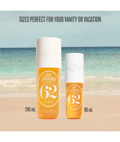 Sol de Janeiro<br>Cheirosa 62<br>Brume Parfumée<br>240 ml / 8.1 fl. oz. Sol de Janeiro<br>Cheirosa 62<br>Brume Parfumée<br>240 ml / 8.1 fl. oz.