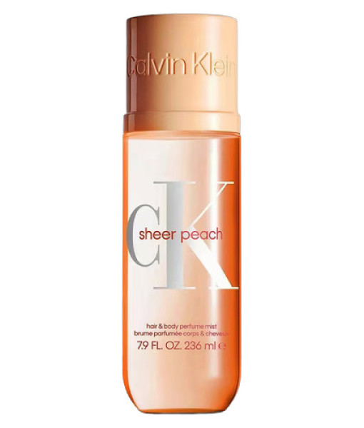 Calvin Klein<br>CK Sheer Peach<br>Brume Parfumée Corps & Cheveux<br>236 ml / 7.9 Fl. Oz.