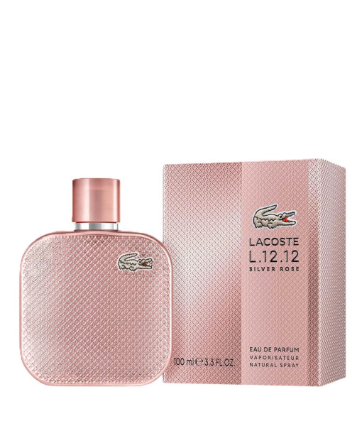 Lacoste<br>L.12.12 Silver Rose<br>Eau de Parfum<br>100 ml / 3.3 fl. oz. Lacoste<br>L.12.12 Silver Rose<br>Eau de Parfum<br>100 ml / 3.3 fl. oz.
