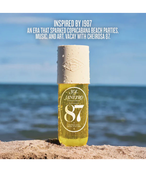 Sol de Janeiro<br>Cheirosa 87 Rio Radiance<br>Brume parfumée<br>240 ml / 8.1 fl. oz. Sol de Janeiro<br>Cheirosa 87 Rio Radiance<br>Brume parfumée<br>240 ml / 8.1 fl. oz.