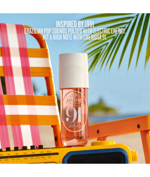 Sol de Janeiro<br>Cheirosa 91<br>Brume parfumée<br>240 ml / 8.1 fl. oz. Sol de Janeiro<br>Cheirosa 91<br>Brume parfumée<br>240 ml / 8.1 fl. oz.