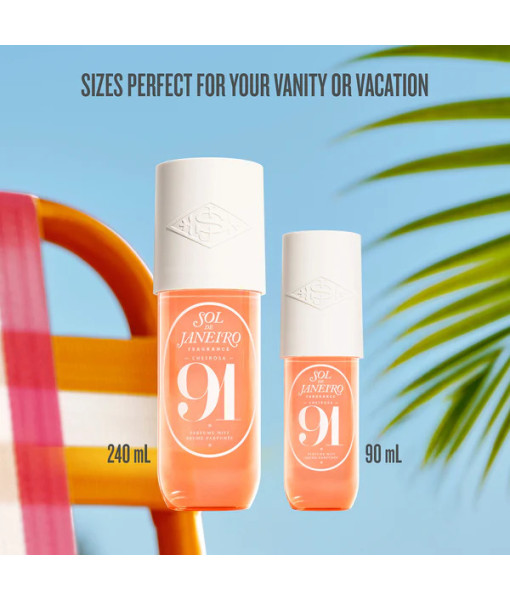 Sol de Janeiro<br>Cheirosa 91<br>Brume parfumée<br>90 ml / 3 fl. oz. Sol de Janeiro<br>Cheirosa 91<br>Brume parfumée<br>90 ml / 3 fl. oz.