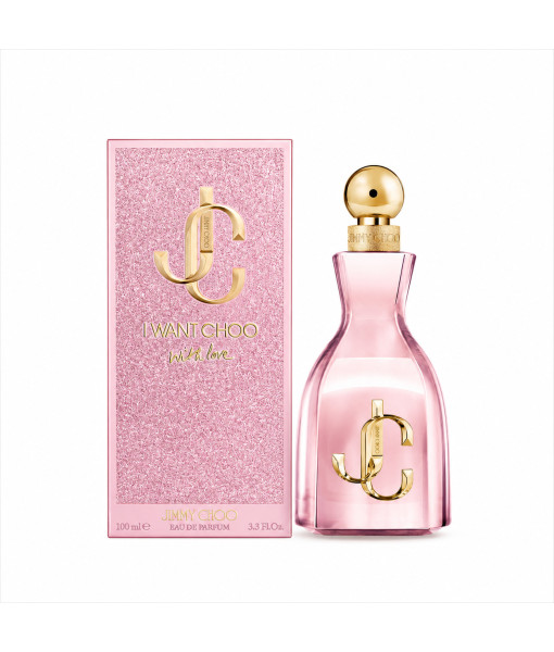 Jimmy Choo<br>
I Want Choo With Love<br>
Eau de Parfum<br>
100 mL / 3.3 fl. oz.