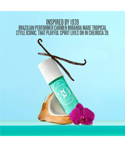 Sol de Janeiro<br>Cheirosa 39<br>Brume parfumée<br>240 ml / 8.1 fl. oz. Sol de Janeiro<br>Cheirosa 39<br>Brume parfumée<br>240 ml / 8.1 fl. oz.
