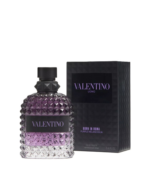 Valentino<br>Uomo Born In Roma Purple Melancholia<br>Eau de Toilette<br>100 ml / 3.4 fl. oz. Valentino<br>Uomo Born In Roma Purple Melancholia<br>Eau de Toilette<br>100 ml / 3.4 fl. oz.