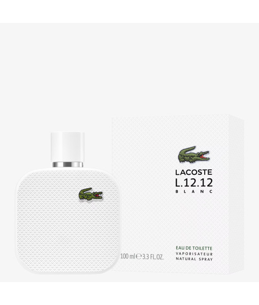 Lacoste<br>L.12.12 Blanc<br>Eau de Toilette<br>100 ml / 3.3 fl. oz. Lacoste<br>L.12.12 Blanc<br>Eau de Toilette<br>100 ml / 3.3 fl. oz.
