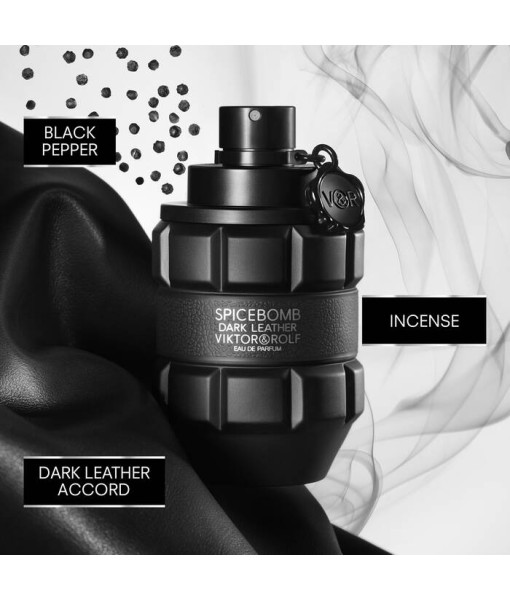 Viktor & Rolf<br>Spicebomb Dark Leather<br>Eau de Parfum<br>90 ml / 3.04 fl. oz. Viktor & Rolf<br>Spicebomb Dark Leather<br>Eau de Parfum<br>90 ml / 3.04 fl. oz.