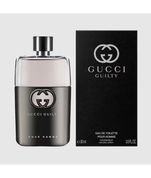 Gucci<br>Guilty Pour Homme<br>Eau de Toilette<br>90 ml / 3.0 fl. oz. Gucci<br>Guilty Pour Homme<br>Eau de Toilette<br>90 ml / 3.0 fl. oz.