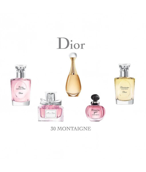 Dior<br>30 Montaigne Dior
30 Montaigne
Dior<br>30 Montaigne<br>Miniature Collection<br>Eau De Toilette & Eau De Parfum
