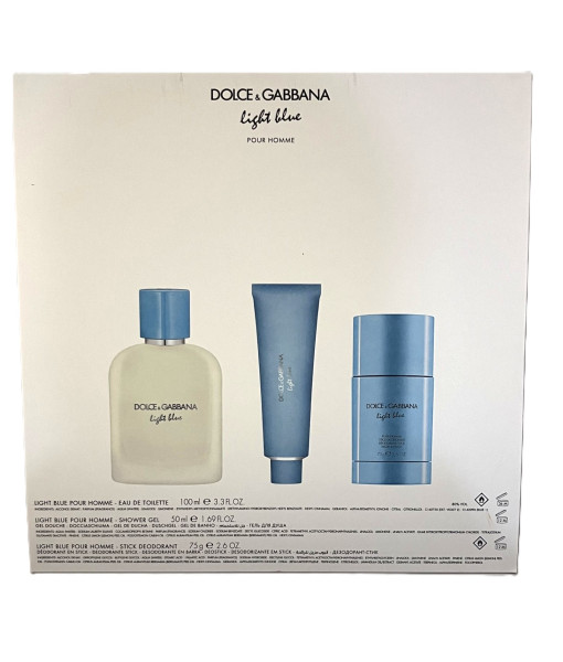 Dolce & Gabanna<br>Light Blue Pour Homme Set<br>Eau de Toilette 100 ml / 3.3 Fl. Oz
