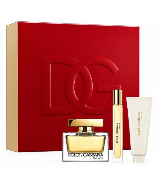 Dolce & Gabanna<br>The One Gift Set<br>Eau de Parfum 75 ml & 10 ml + Body Lotion 50 mlDolce & Gabanna<br>The One Gift Set<br>Eau de Parfum<br>75 ml / 2.5 fl. oz