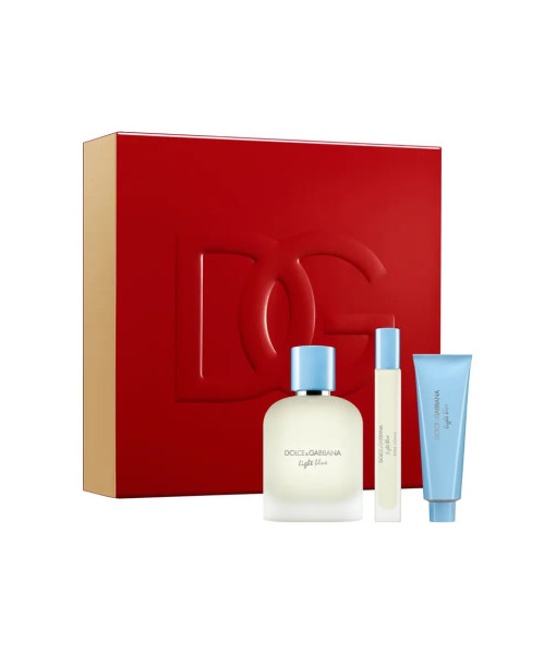 Dolce & Gabbana<br>Light Blue pour Homme Eau de Toilette Gift Set<br>100 ml + 10 ml + 50 ml