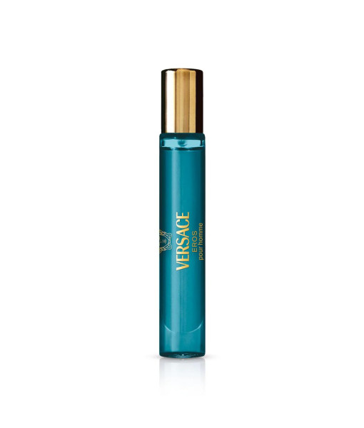 Versace<br>Coffret-cadeau Eros<br>Eau de Toilette<br>100 ml + 10 ml + Trousse Noire Versace<br>Coffret-cadeau Eros<br>Eau de Toilette<br>100 ml + 10 ml + Trousse Noire