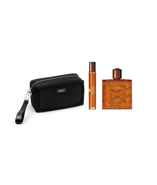 Versace<br>Coffret-cadeau Eros Najim<br>Parfum<br>100 ml + 10 ml + Trousse Noire