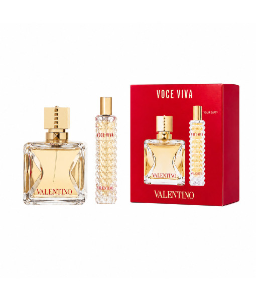 Valentino<br>Coffret-cadeau Voce Viva<br>Eau de Parfum<br>100 ml / 3.4 fl. oz. + 15 ml / 0.5 fl. oz.