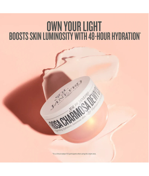 Sol de Janeiro<br>Crème pour le corps<br>Rosa Charmosa Dewy Cream<br>240 ml / 8.1 fl. oz. Sol de Janeiro<br>Crème pour le corps<br>Rosa Charmosa Dewy Cream<br>240 ml / 8.1 fl. oz.