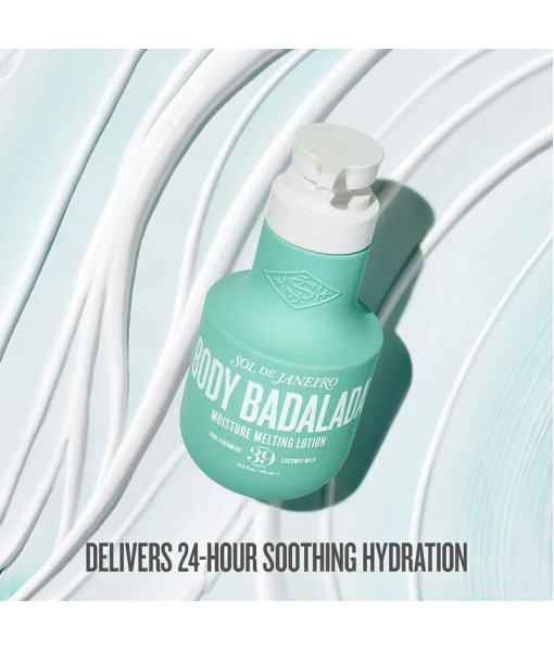 Sol de Janeiro<br>Body Badalada<br>Moisture Melting Lotion<br>400 ml / 13.5 fl. oz Sol de Janeiro<br>Body Badalada<br>Moisture Melting Lotion<br>400 ml / 13.5 fl. oz