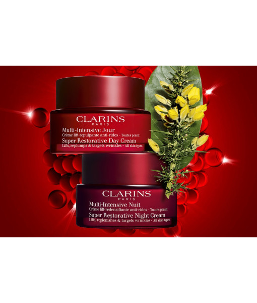 Clarins<br>Super Restorative Day+Super Restorative Night-All Skin Types<br>2 x 50ml / 2 x 1.7 oz