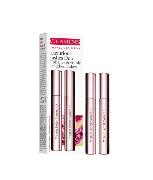 Clarins<br> Luxurious lashes Duo<br> 01 perfect black<br>2 x 8ml/ 2 x 0.2 Oz.
