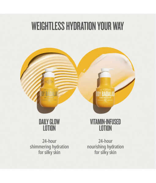 Sol de Janeiro<br>Body Badalada - Édition limitée<br>Daily Glow Lotion<br>400 ml / 13.5 fl. oz. Sol de Janeiro<br>Body Badalada - Édition limitée<br>Daily Glow Lotion<br>400 ml / 13.5 fl. oz.
