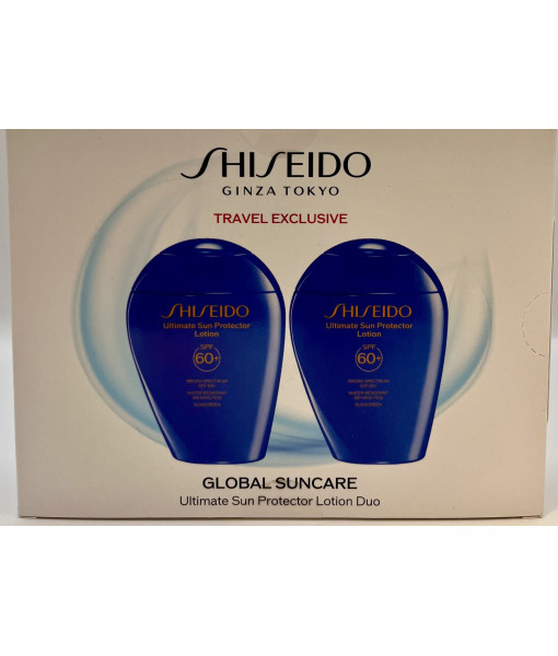 Shiseido<br>Global Suncare Ultimate Sun Protector Lotion SPF 60+ Duo<br>2X 150ml / 5Fl. Oz.