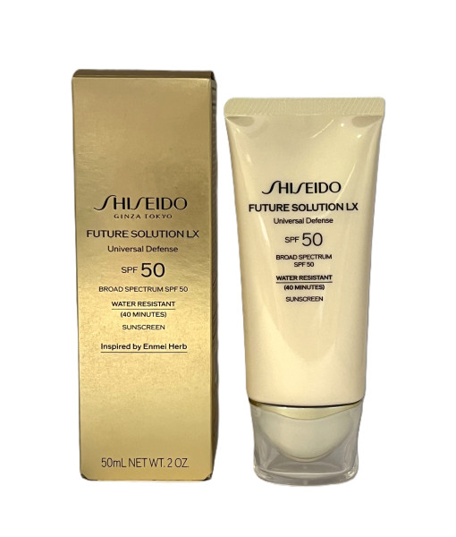 Shiseido<br>Future Solution LX Universal Defense SPF 50<br>50 ml / 2 Oz.