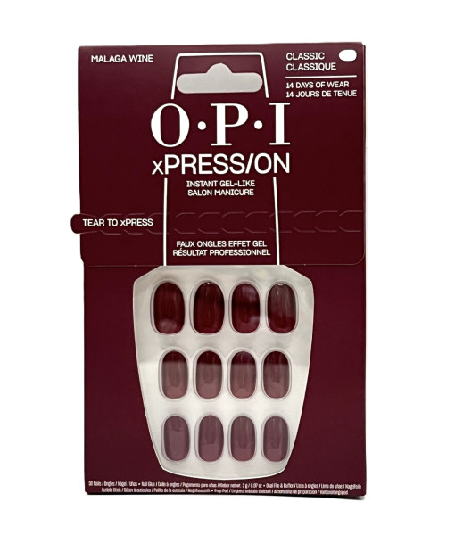OPI<br>XPress/On Malaga Wine<br>30 Nails
